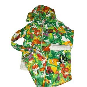 Juicy couture Jungle terry cloth hoodie and pants size 7/8